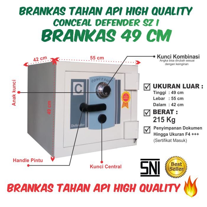 Brankas Conceal Defender SZ I 49 cm