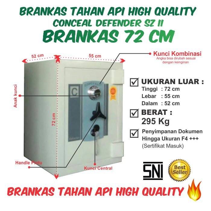 Brankas Conceal Defender SZ II 72 cm