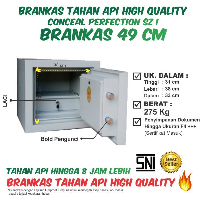 Brankas Conceal Perfection SZ I 49 cm - Gambar 2