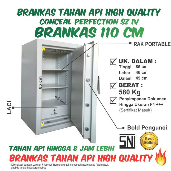 Brankas Conceal Perfection SZ IV 110 cm - Gambar 2