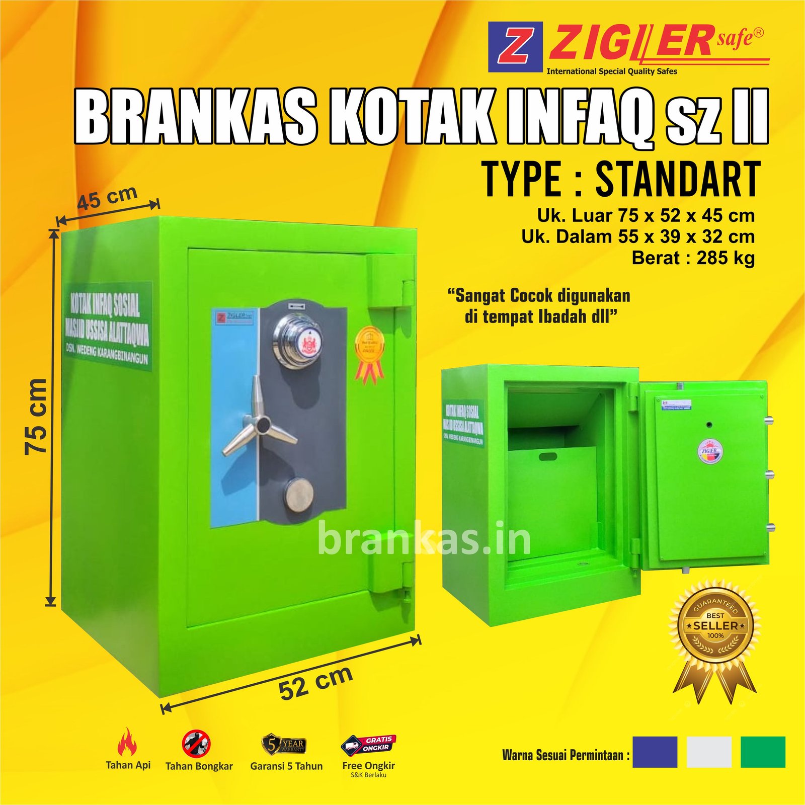 Brankas Kotak Infaq SZ II Type Standart