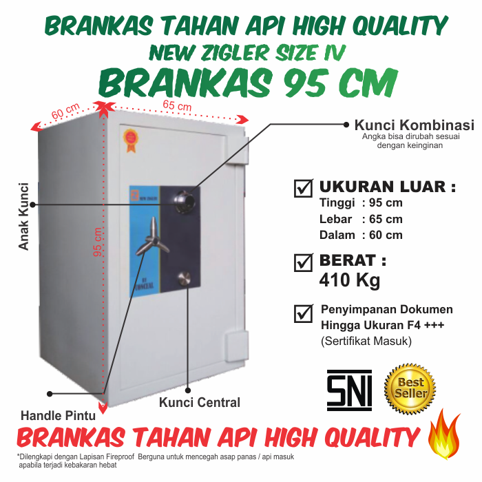 Brankas New Zigler Size IV 95 cm