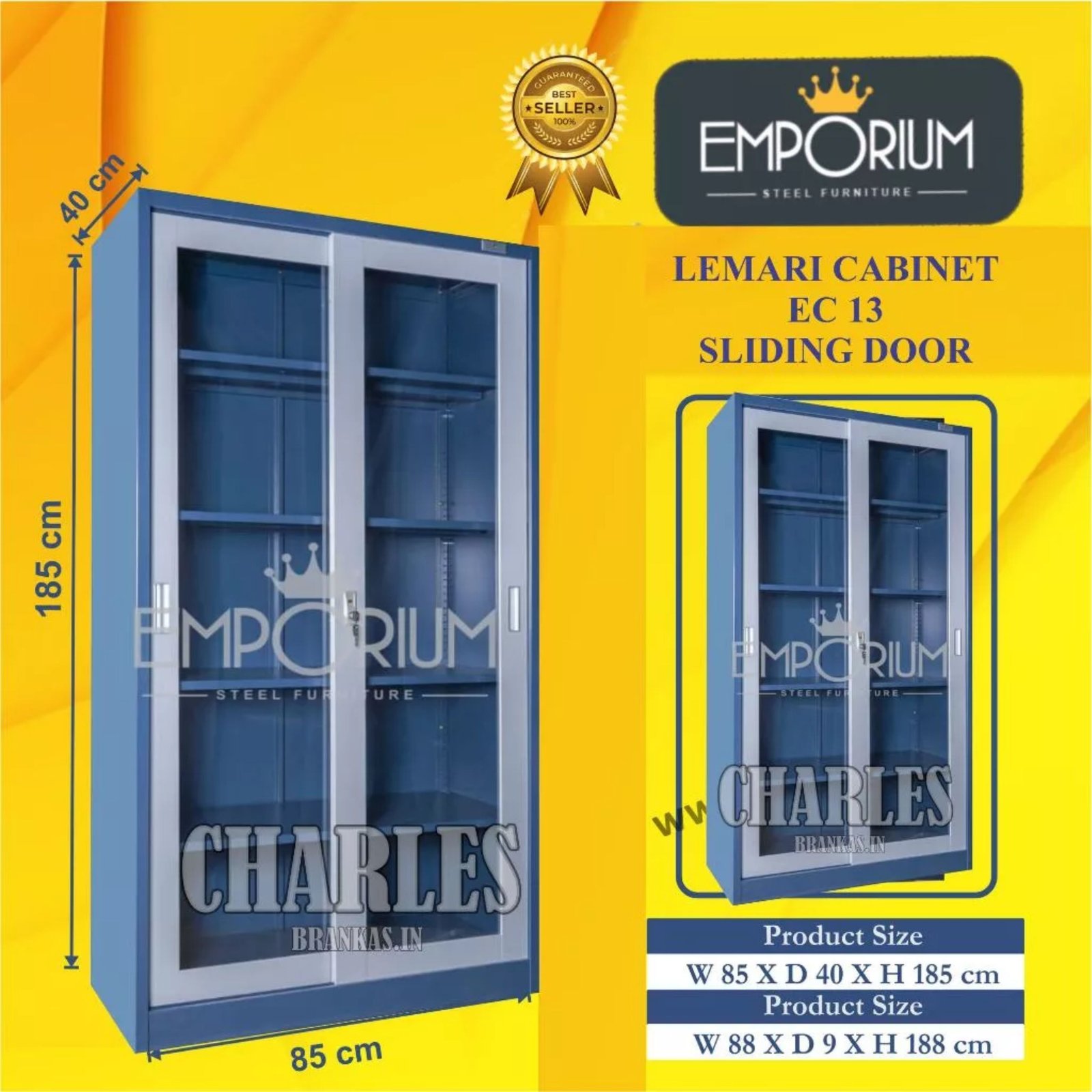 Lemari Cabinet Emporium EC 13 (Sliding Door)