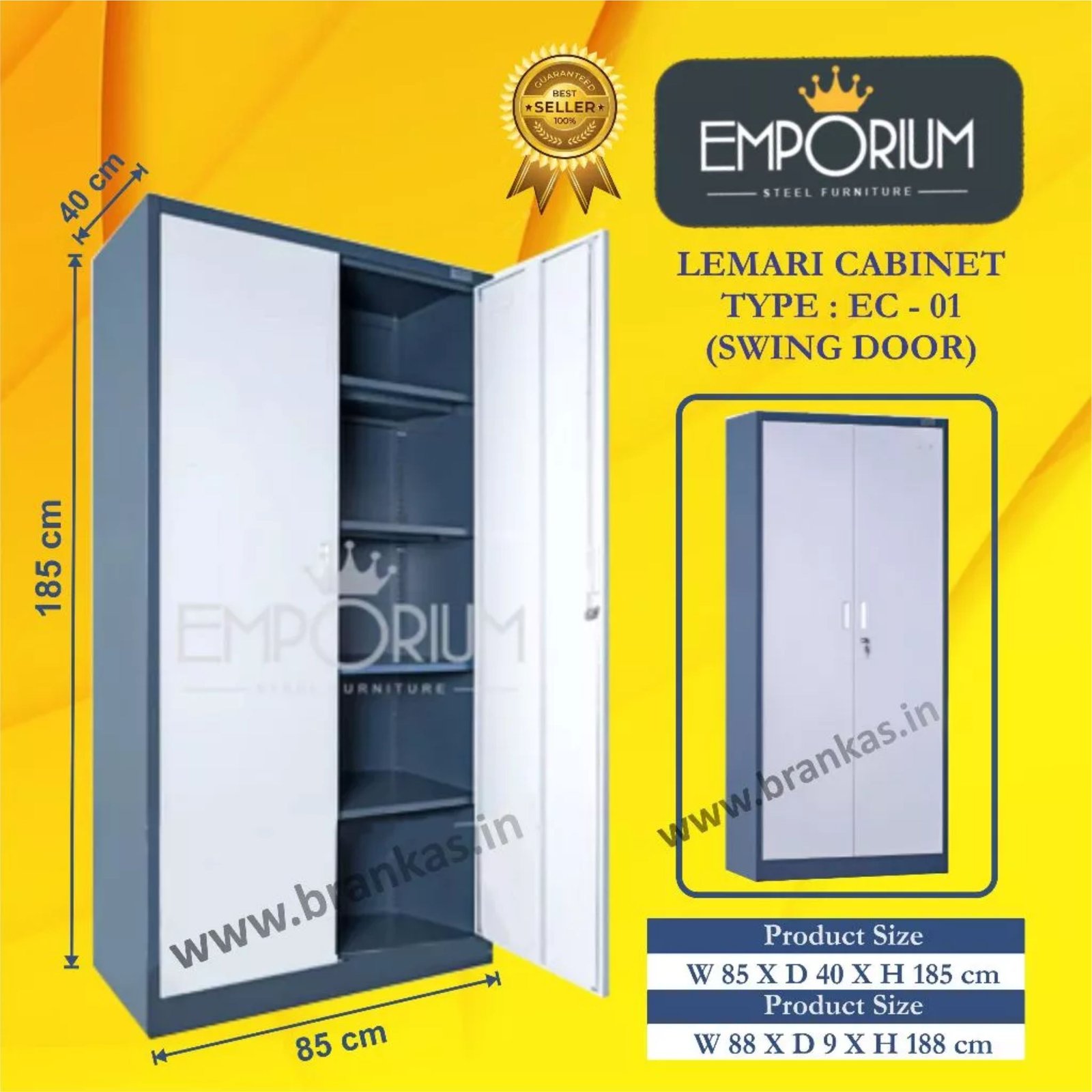 Lemari Cabinet Emporium Type EC-01 (Swing Door)