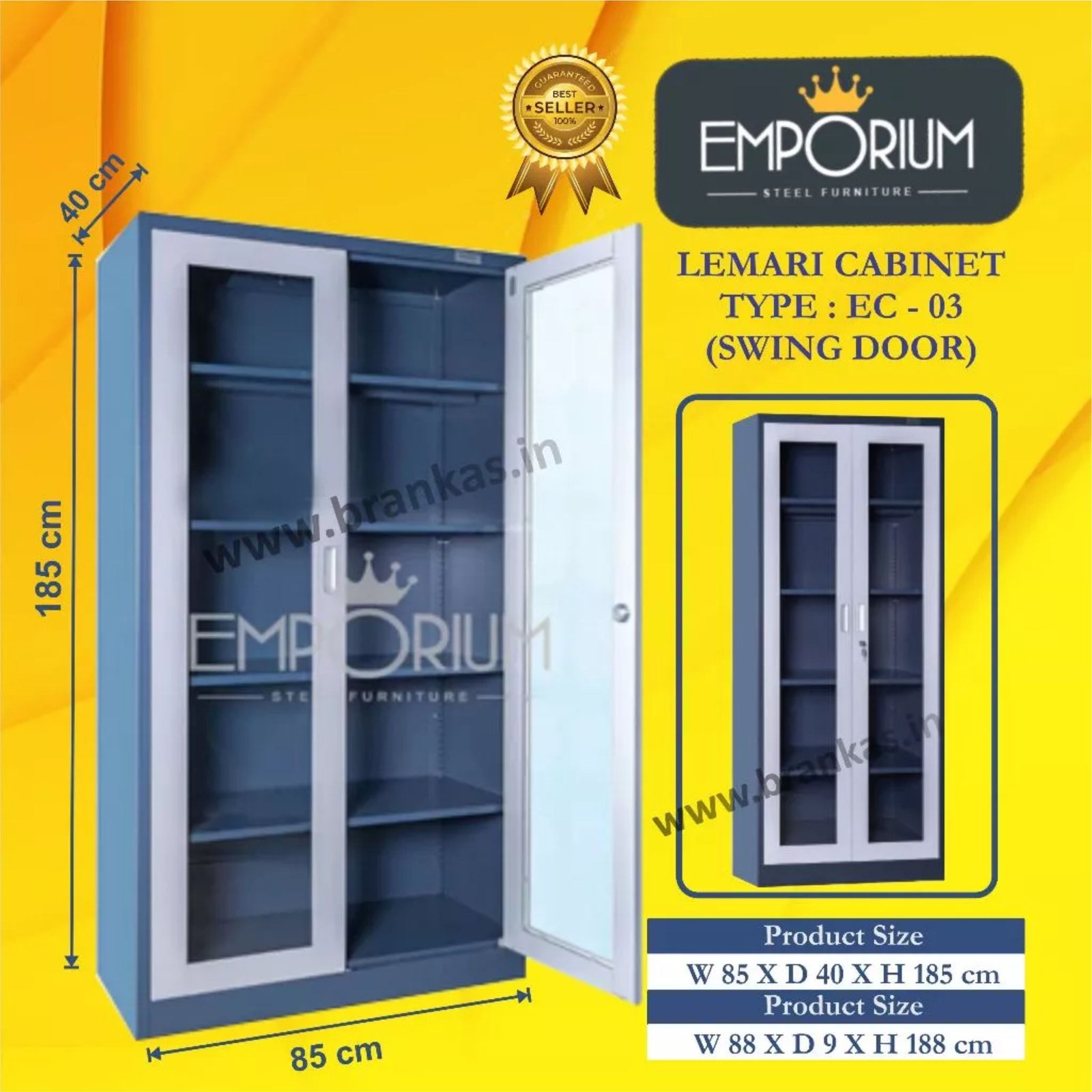 Lemari Cabinet Emporium Type EC-03 (Swing Door)