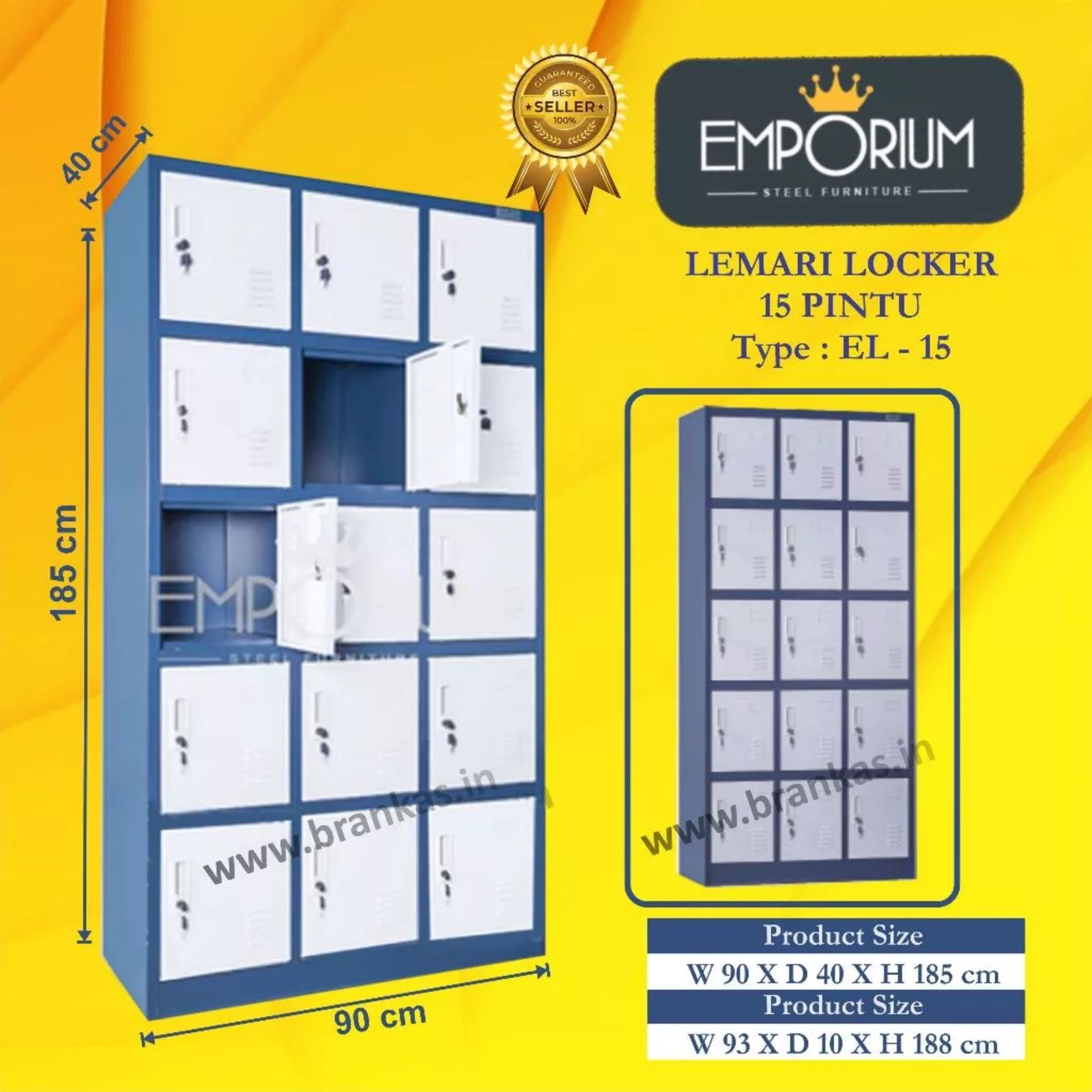 Lemari Locker Emporium Type EL-15 (15 Pintu)